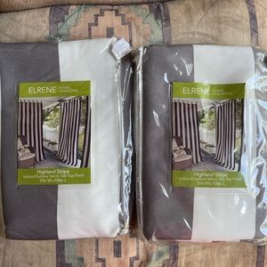 Indoor/outdoor Velcro tab top panel